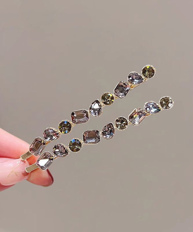 Épingle à cheveux vintage en alliage d'or et cristal de zircon - TrendAura