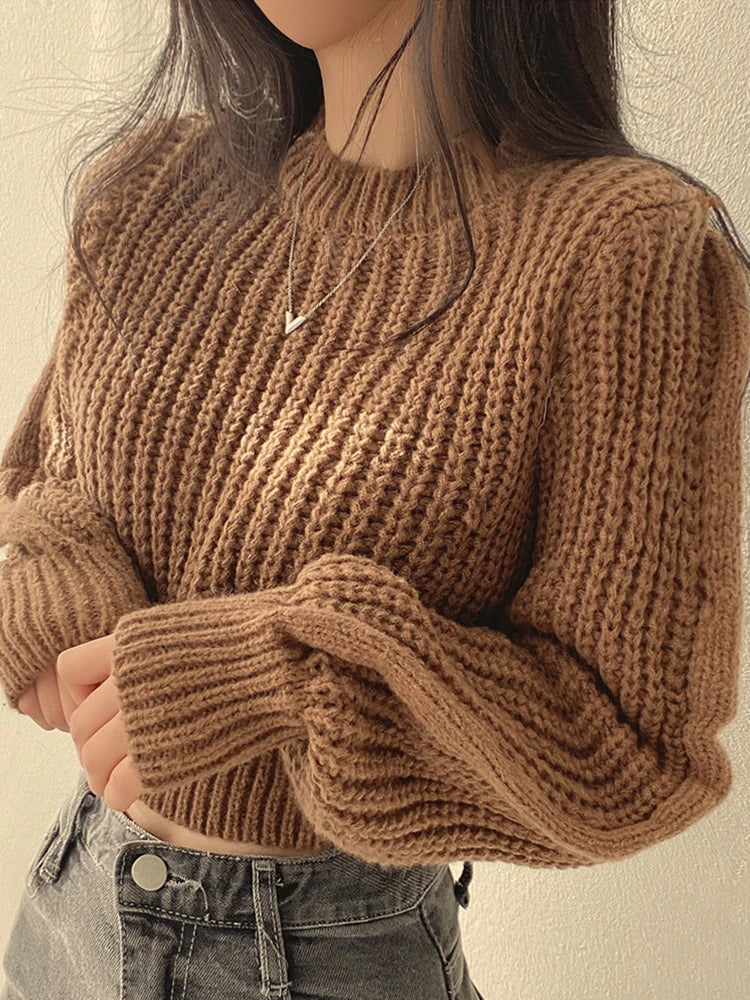 Vintage women's sweater in lantern cut