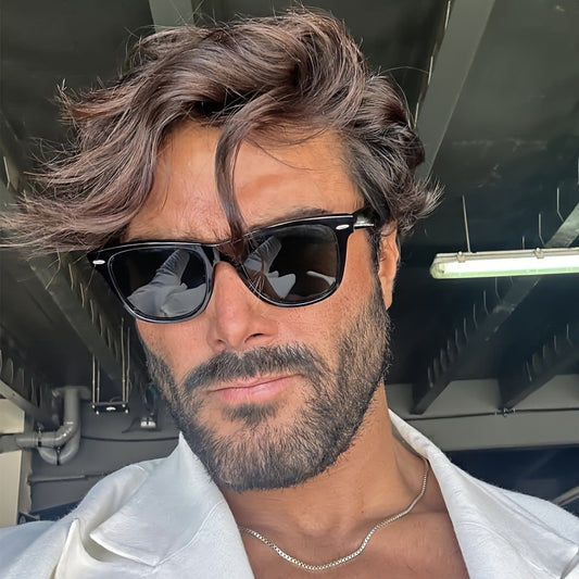 Vintage men's sunglasses with anti-reflective coating - TrendAura