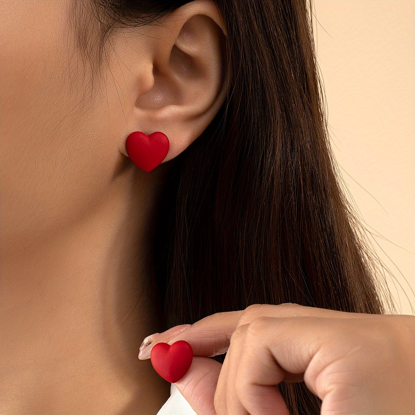 Vintage Heart-Shaped Earrings - TrendAura