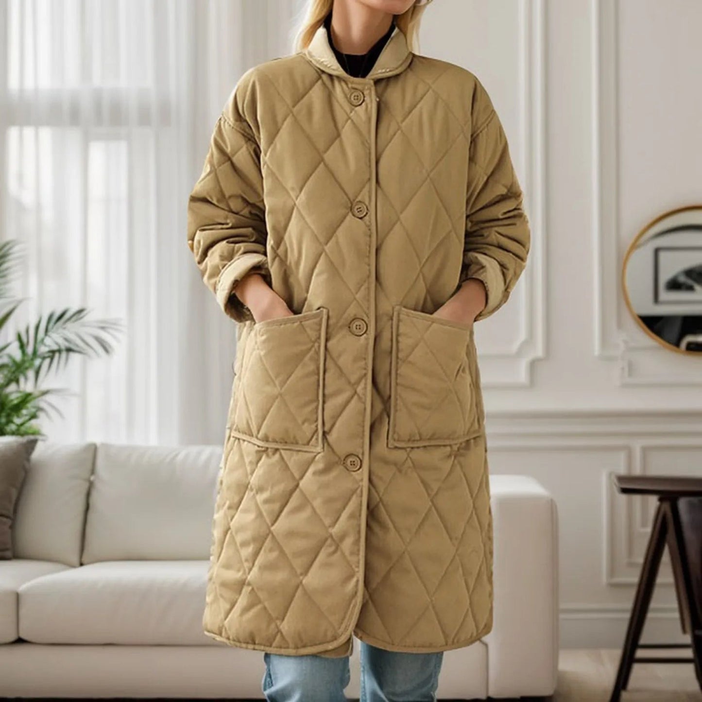 Women's winter jacket – Padded cotton jacket for style & comfort