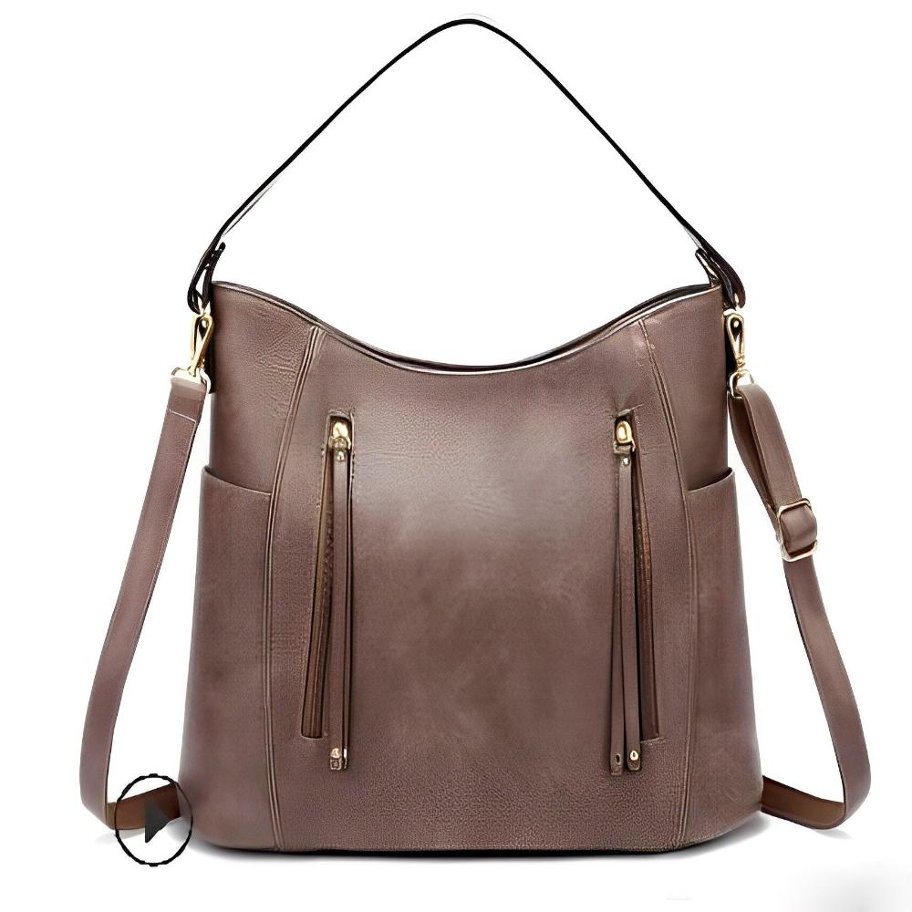 TrendAura Colleen Vegan Leather Hobo Bag All Season Chic With Adjustable Straps And Dual Handles
