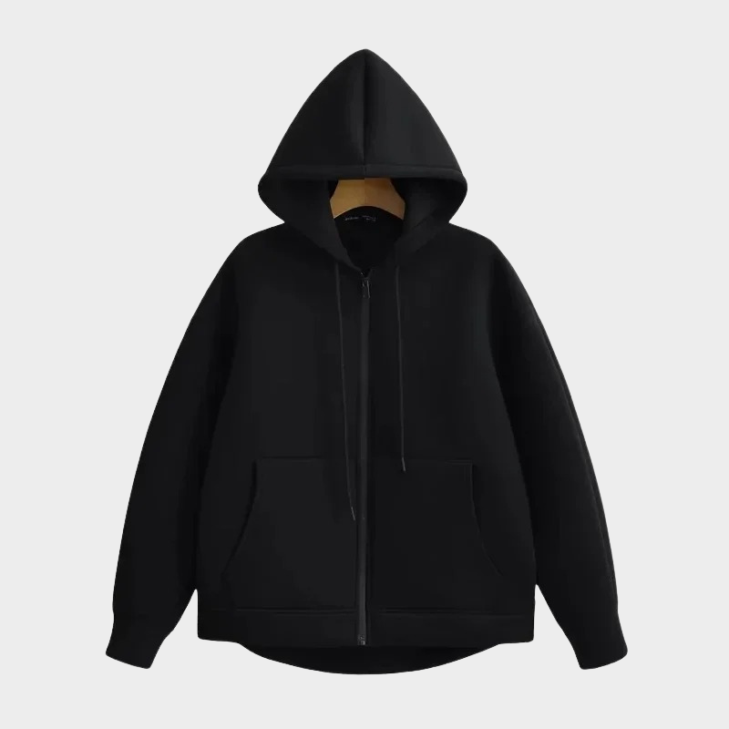 Ezra - Basic hooded jacket made of cotton