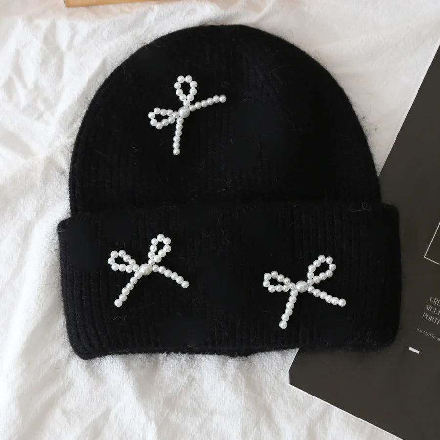 Warm knitted hat for women