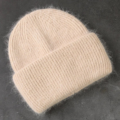 Warm knitted hat for women