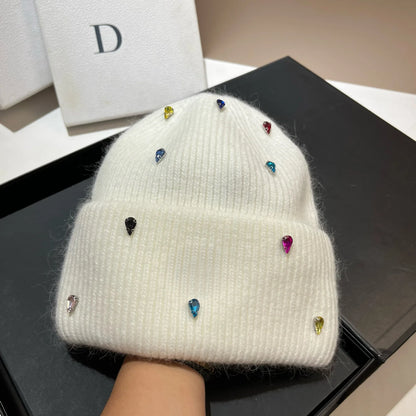 Warm knitted hat for women