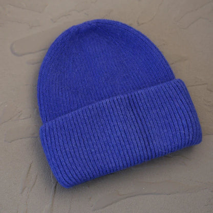 Warm knitted hat for women