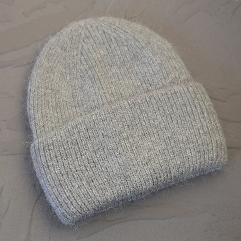 Warm knitted hat for women