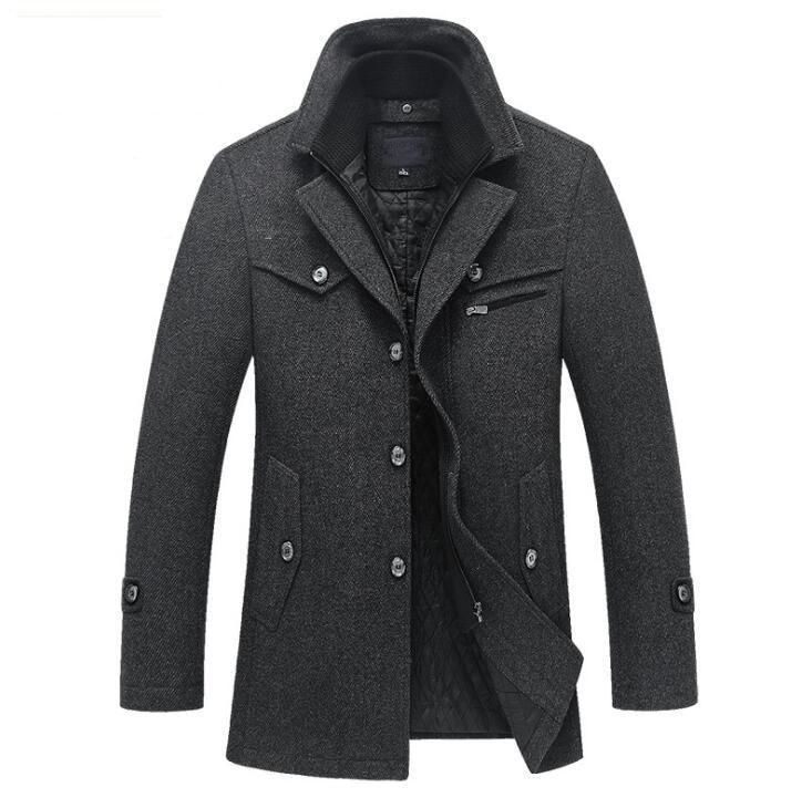Warm wool jacket for men in classic Piekjas style