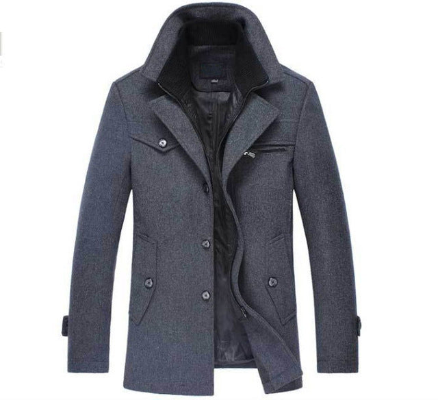 Warm wool jacket for men in classic Piekjas style