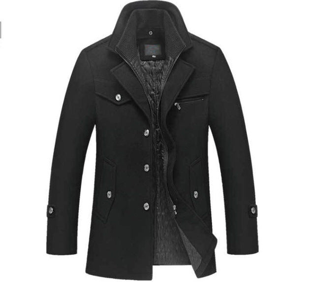 Warm wool jacket for men in classic Piekjas style