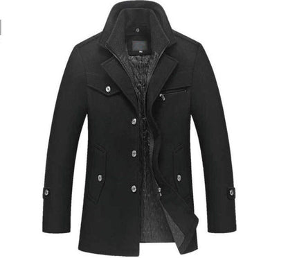Warm wool jacket for men in classic Piekjas style