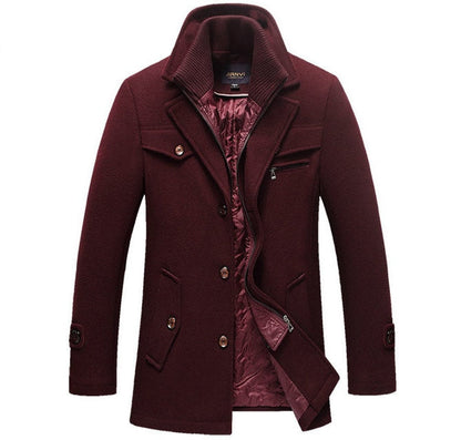 Warm wool jacket for men in classic Piekjas style