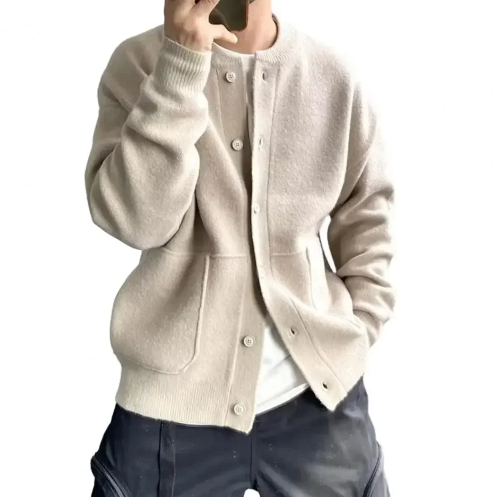 Warmer knitted pullover men