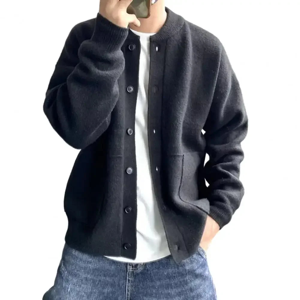 Warmer knitted pullover men