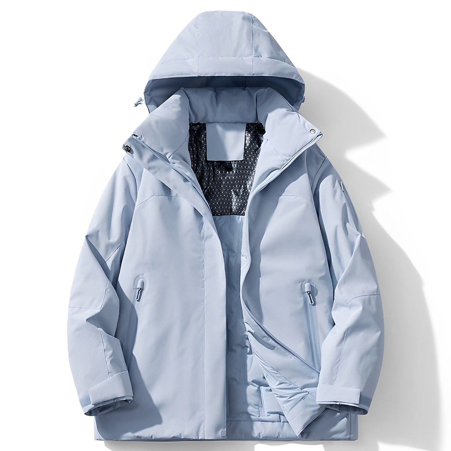 Waterproof winter jacket with fleece lining