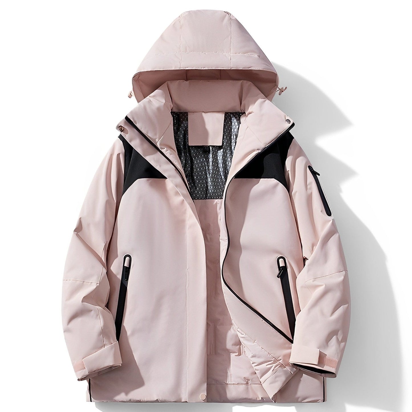 Waterproof winter jacket with fleece lining