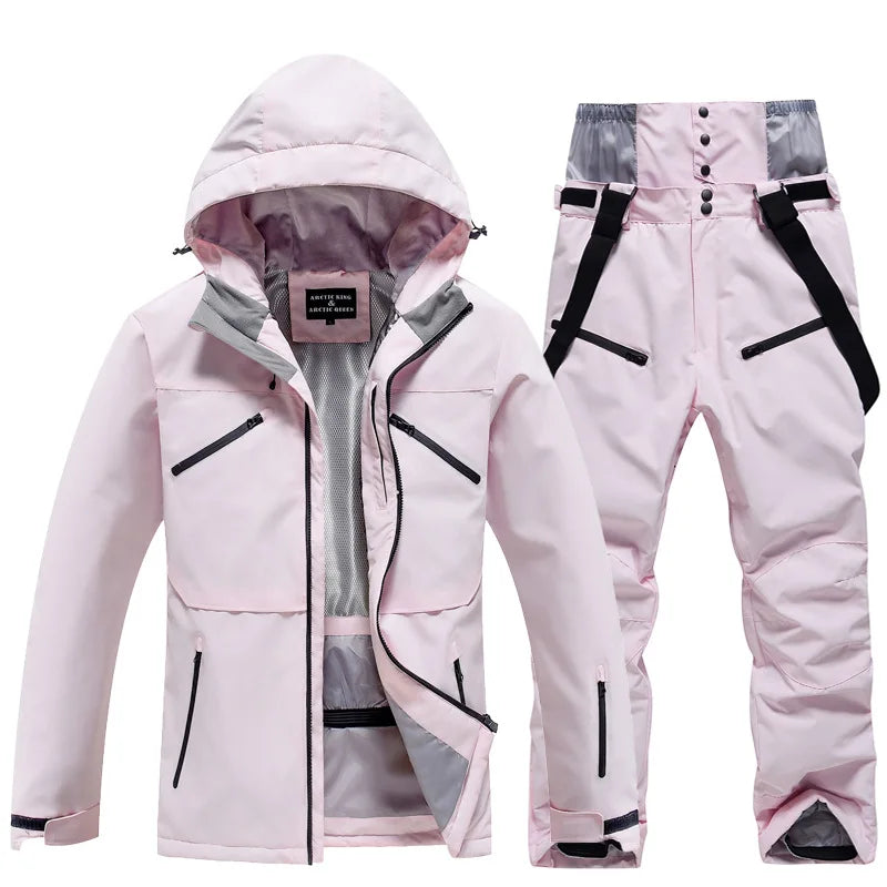 Waterproof ski suit for women and men