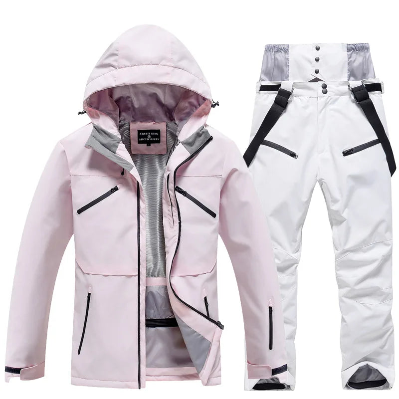Waterproof ski suit for women and men