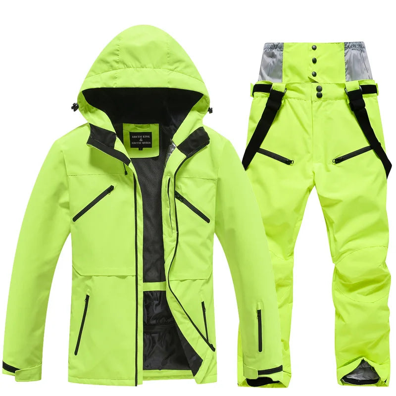 Waterproof ski suit for women and men