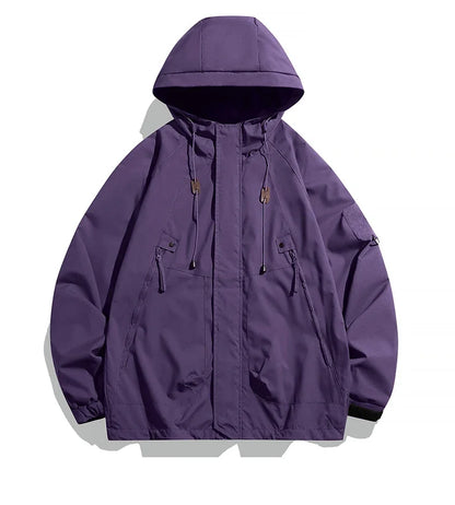 Waterproof men's windbreaker with hood