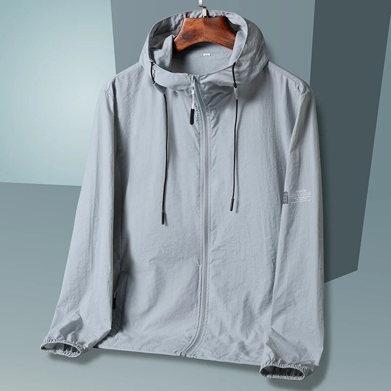 Waterproof men's windbreaker jacket