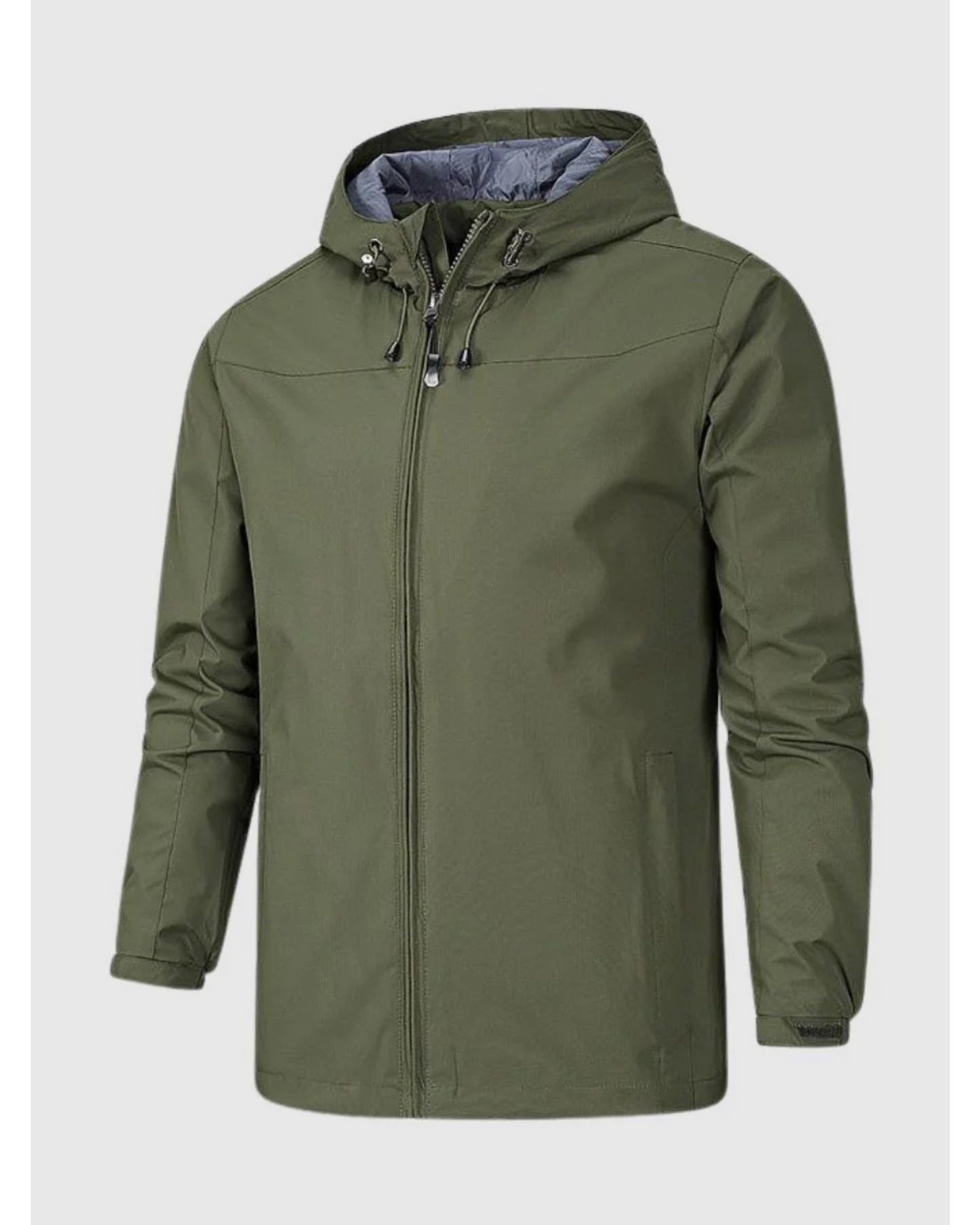 Men's Waterproof Hooded Jacket For All Weather Protection And Everyday Versatility