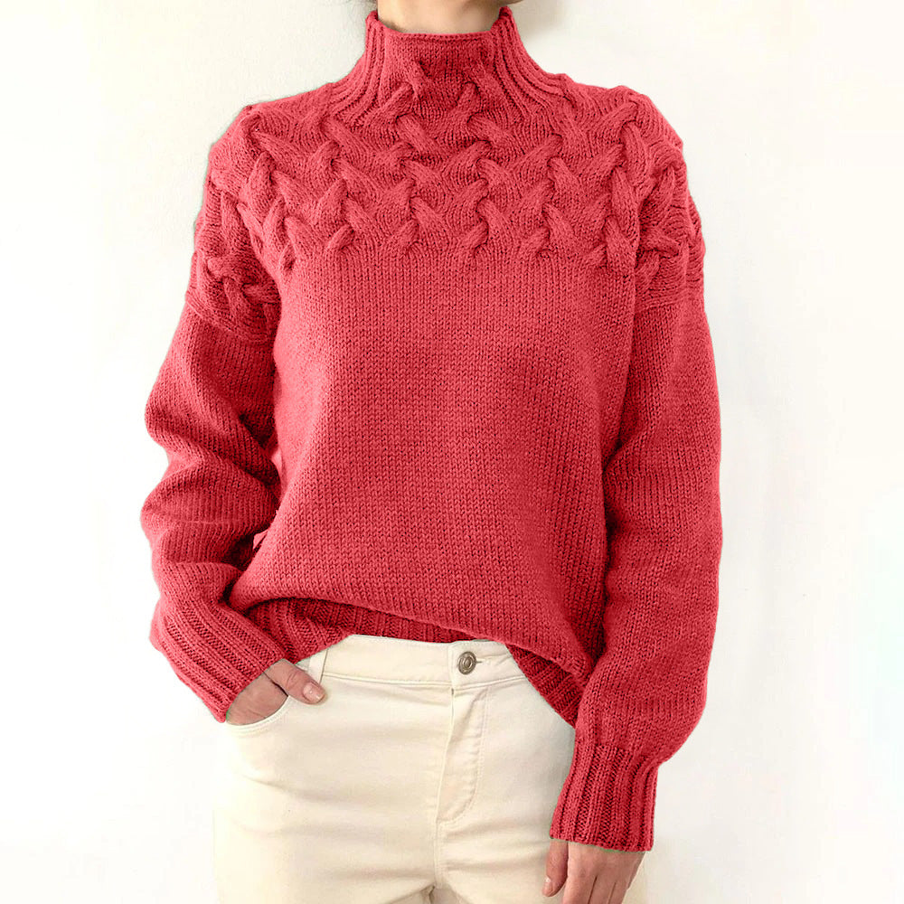 Milly Knitted Turtleneck Sweater For Women Warm Cozy Durable Soft Yarn Winter Fashion Essential For Stylish Everyday