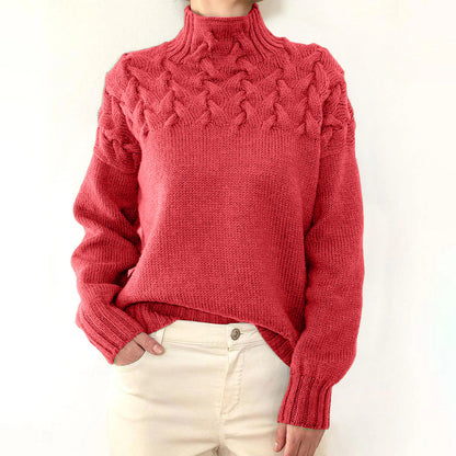 Milly Knitted Turtleneck Sweater For Women Warm Cozy Durable Soft Yarn Winter Fashion Essential For Stylish Everyday
