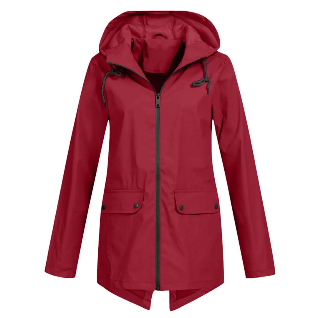 Waterproof Long Jacket for Women – Stylish & Functional