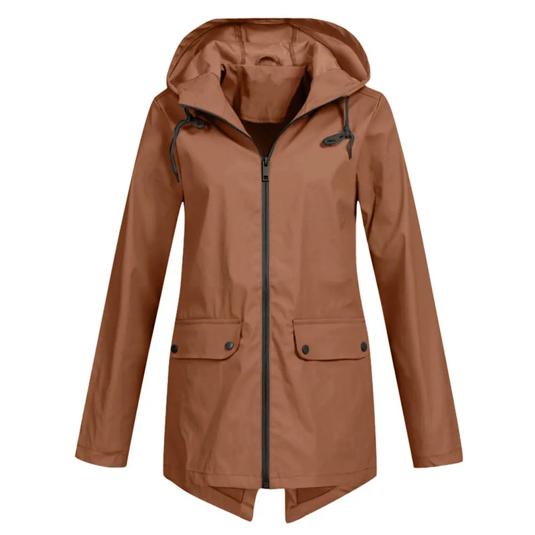 Waterproof Long Jacket for Women – Stylish & Functional