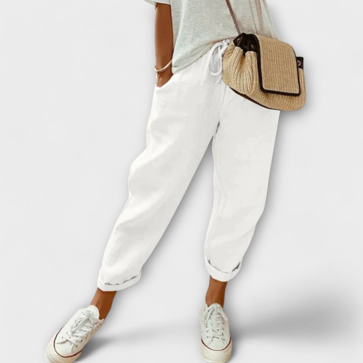 Lightweight Linen Pants For Women Breathable Comfort Elegant Refined Fit For All Day