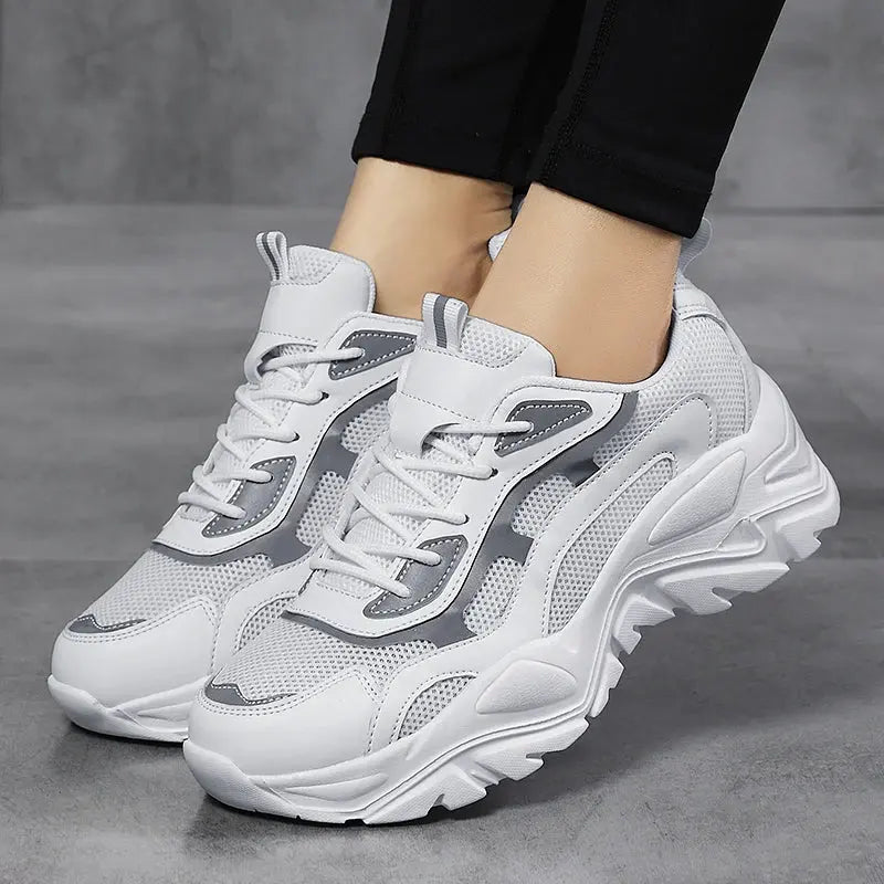 Women's sneakers with thick sole