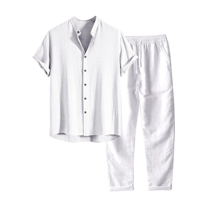 Jerome Mens Summer Set Casual Shirt And Trousers For All Day Comfort Ideal Urban Professional Outfit