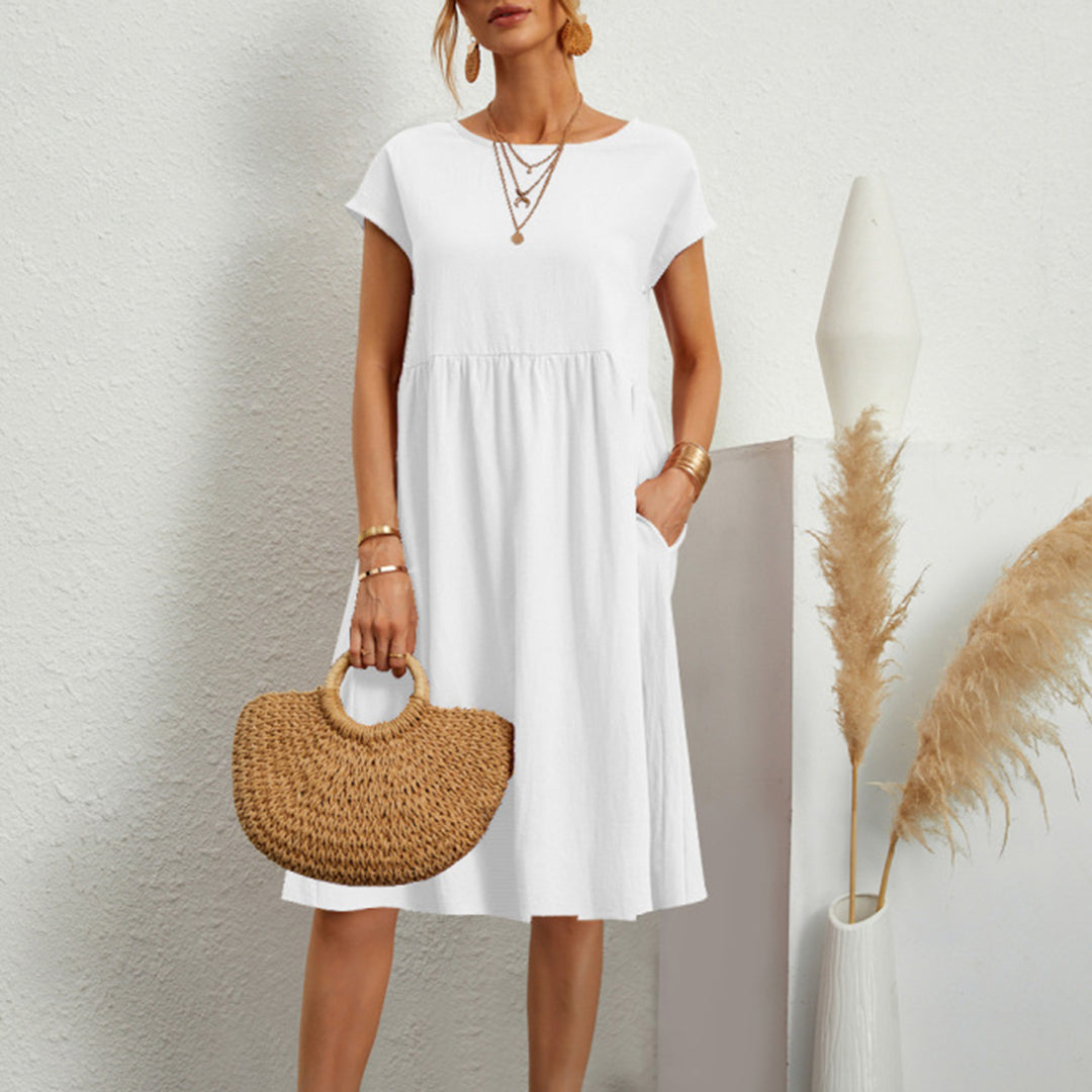 Anna | Comfortable Midi Dress in A-Line for Women
