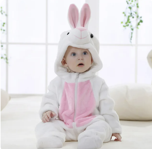 JungleBuddies Baby Onesies Adorable Hooded Animal Outfits Soft Breathable Comfort For Toddlers