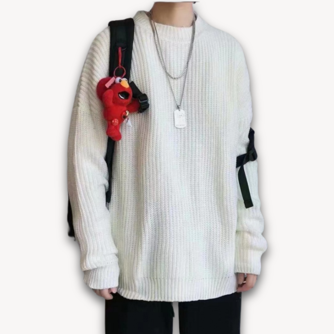 Men's Oversized Sweater Cozy Winter Wear For Effortless Layering Everyday Comfort And Rugged Style