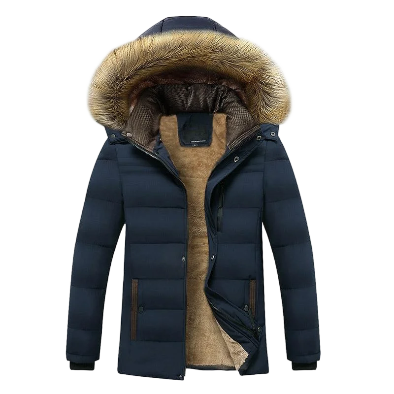 Windproof fleece jacket men with detachable hood