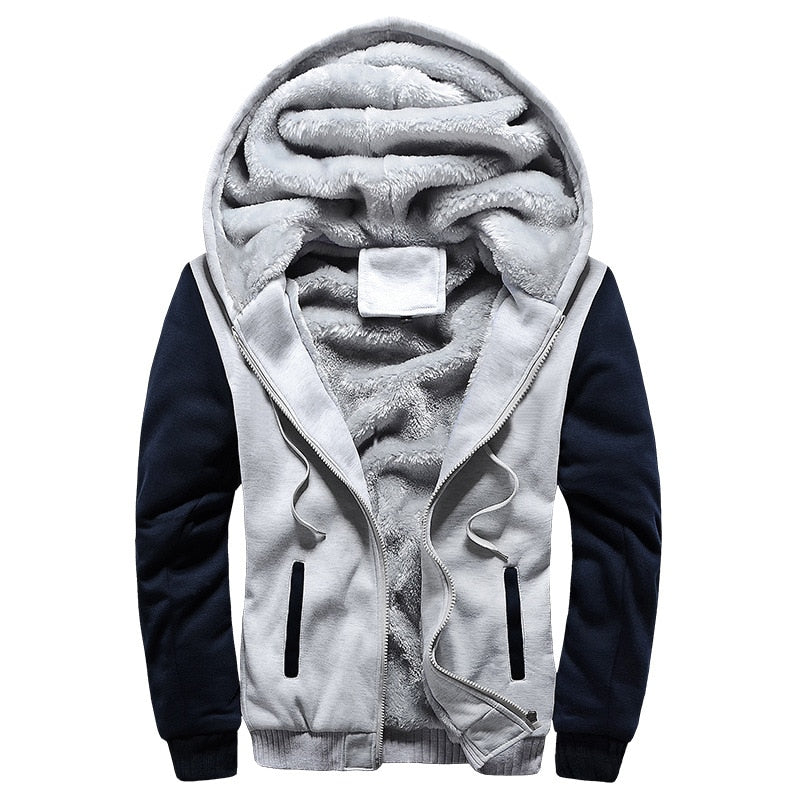 Winter fleece jacket men