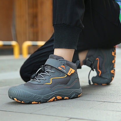 Kids Barefoot Winter Boots Water Resistant Easy On Wide Toe Fit Warm Lined For Outdoor Play