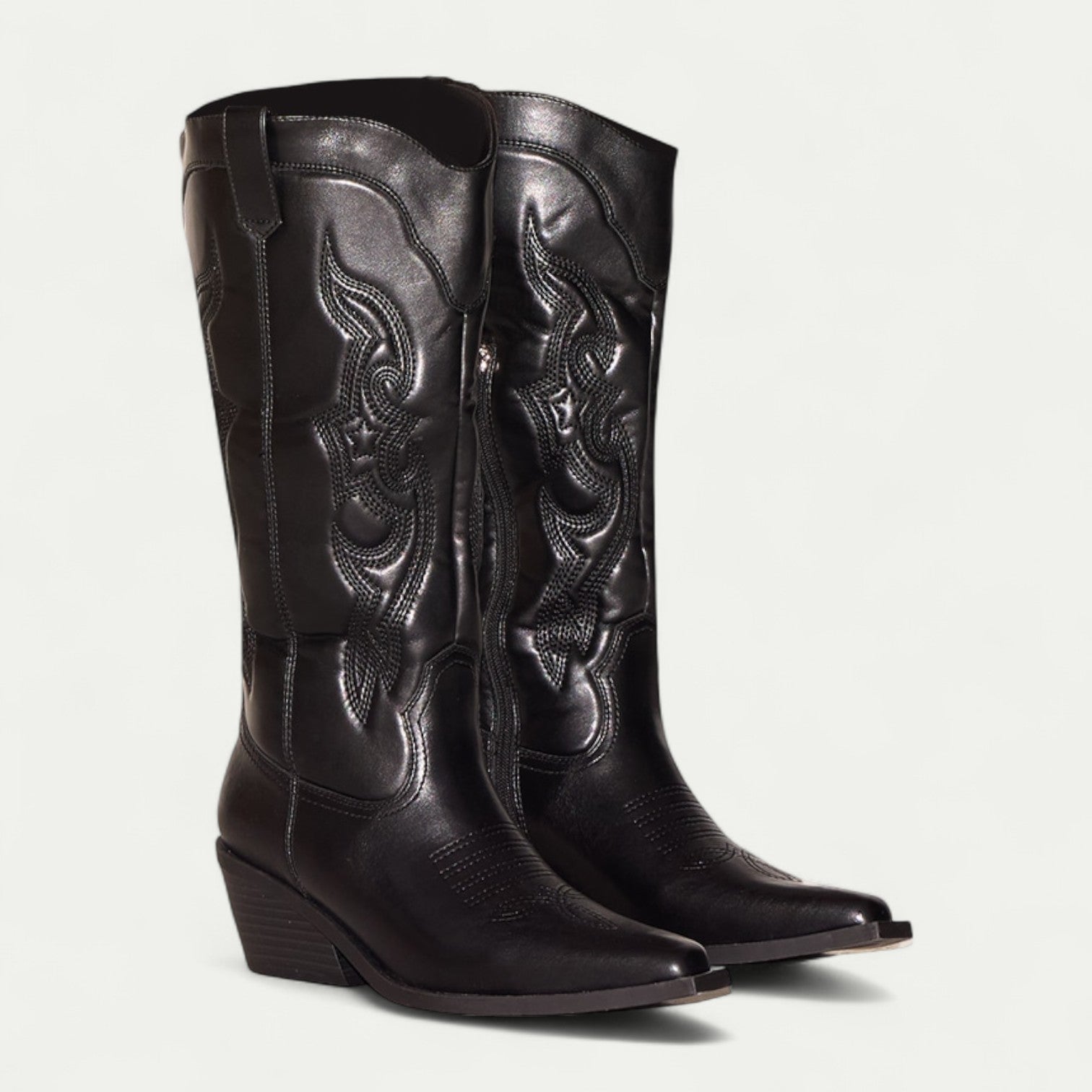 Women's Calf High Pointed Toe Boots with Durable Design and Classic Style - TrendAura