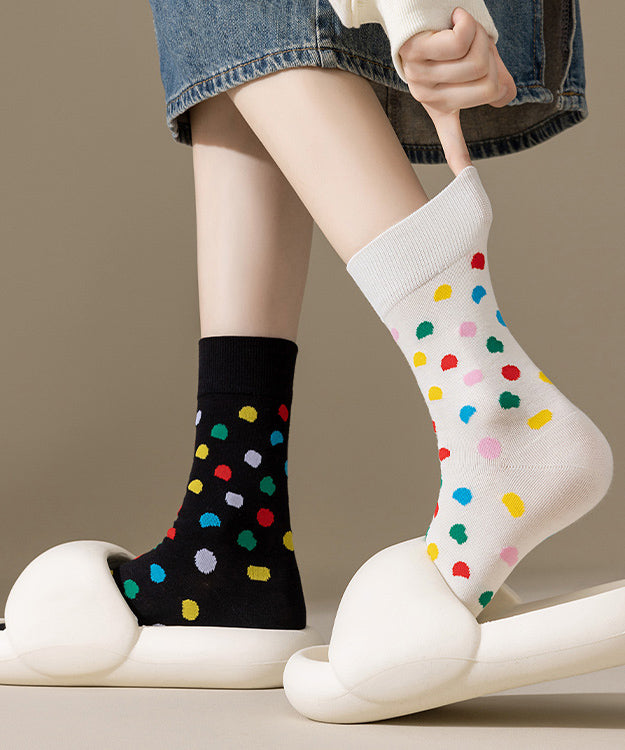 Chaussettes mi-mollet respirantes en jacquard pour femme, collection automne - TrendAura