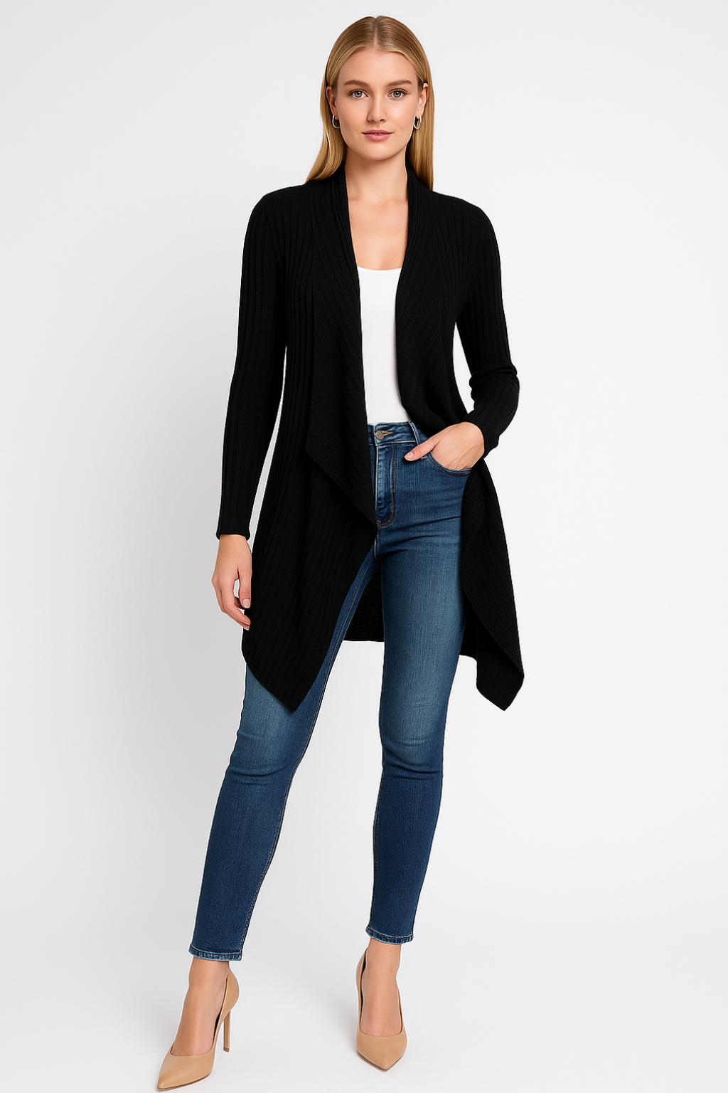Women’s Casual Open-Front Cardigan