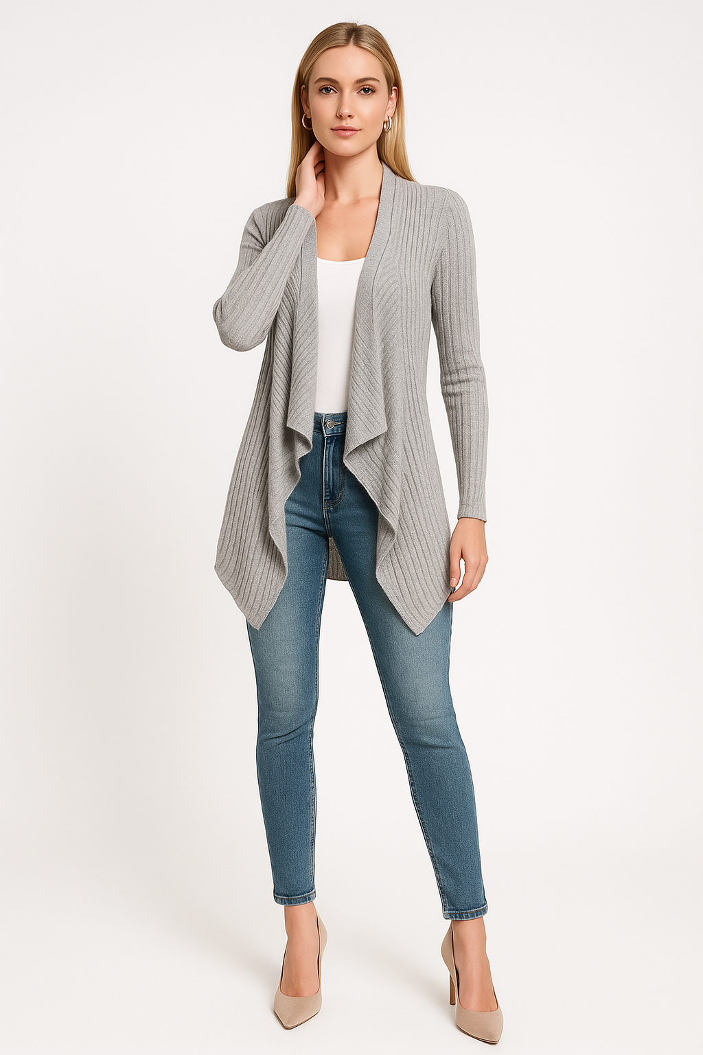 Women’s Casual Open-Front Cardigan