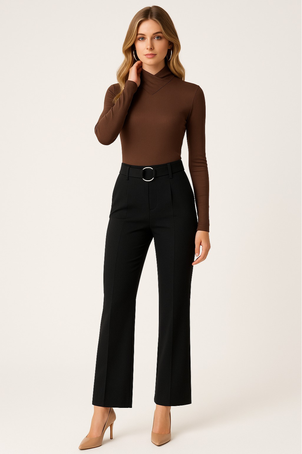 Women’s Elegant Turtleneck Long Sleeve Sweater