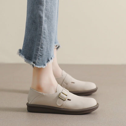 Women Mary Jane Loafers With Arch Support For All Day Comfort Round Toe Flats Orthopedic Style