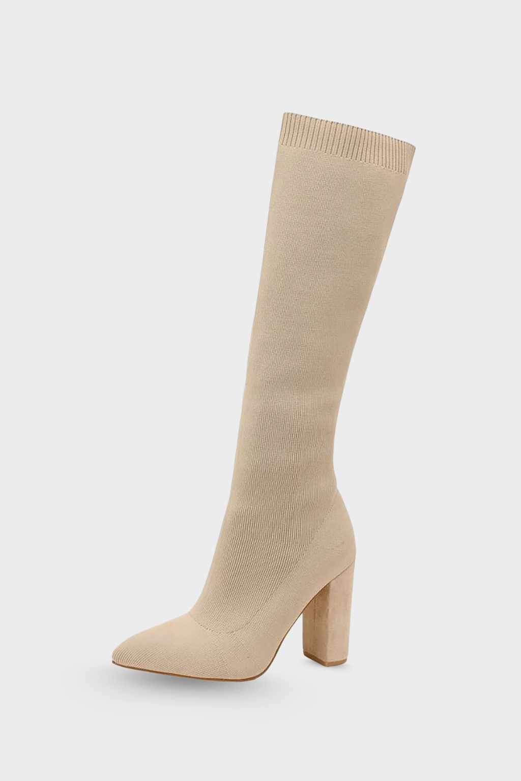 Women's Stretch Knit Knee-High Boots