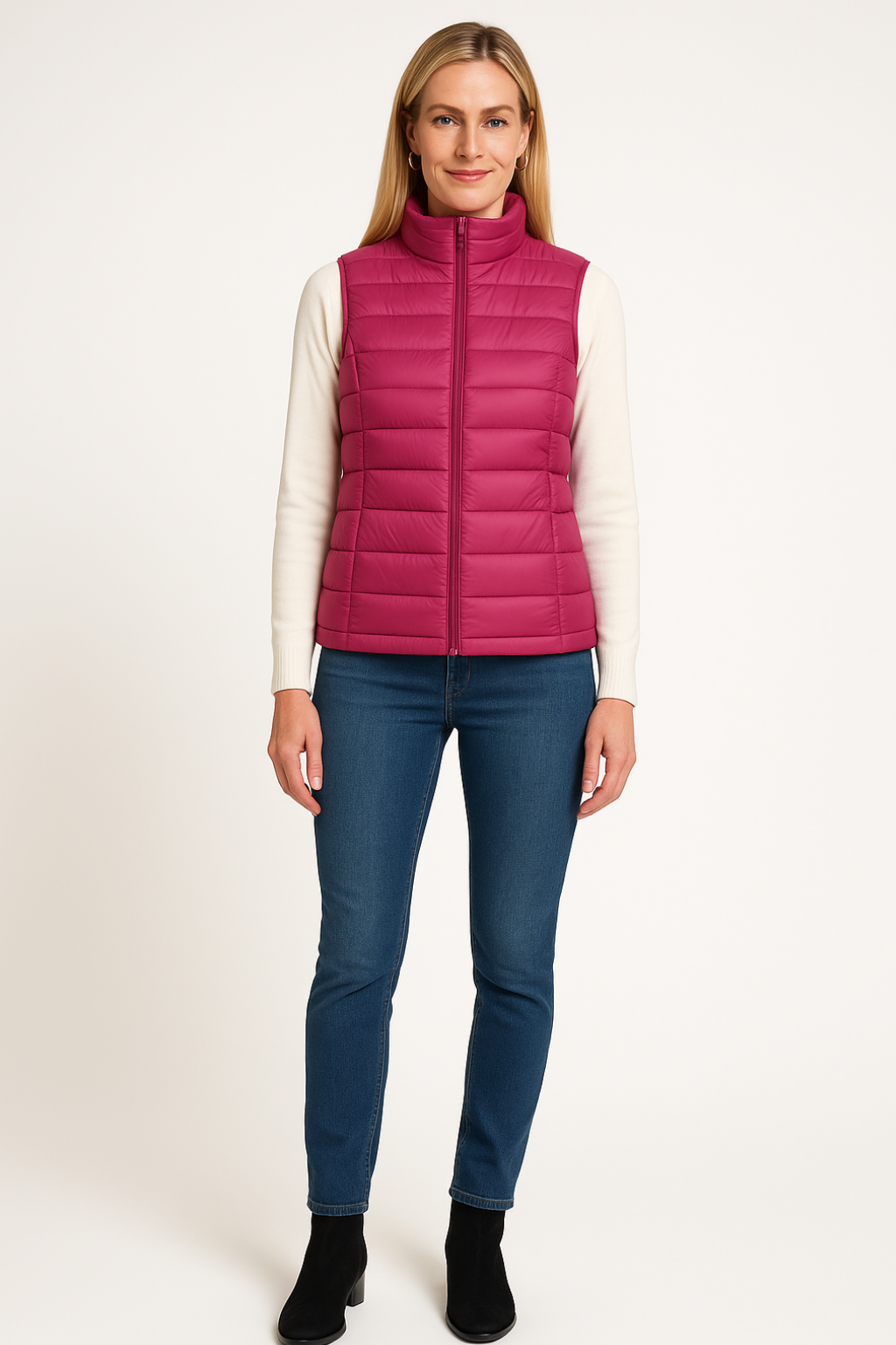Men's Modern Down Vest By Sleek For Style Conscious Men With Layering Versatility