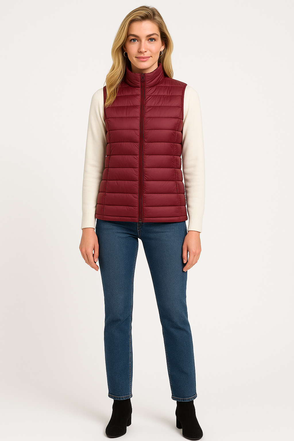 Men's Modern Down Vest By Sleek For Style Conscious Men With Layering Versatility