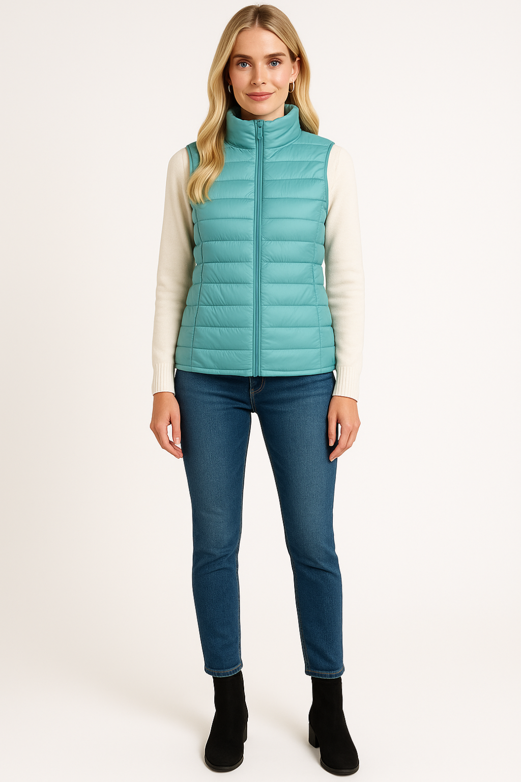 Men's Modern Down Vest By Sleek For Style Conscious Men With Layering Versatility